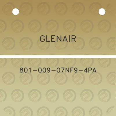 glenair-801-009-07nf9-4pa