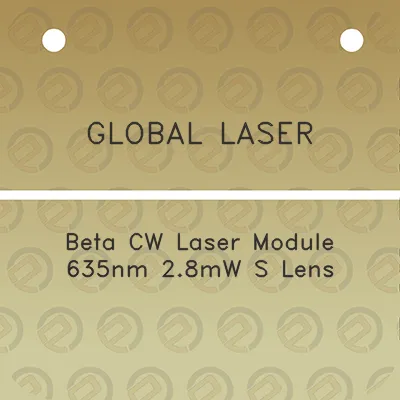 global-laser-beta-cw-laser-module-635nm-28mw-s-lens