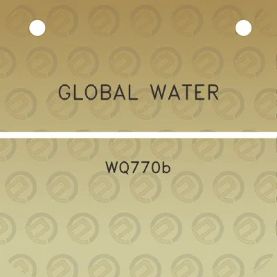 global-water-wq770b