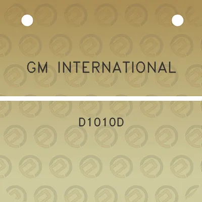 gm-international-d1010d