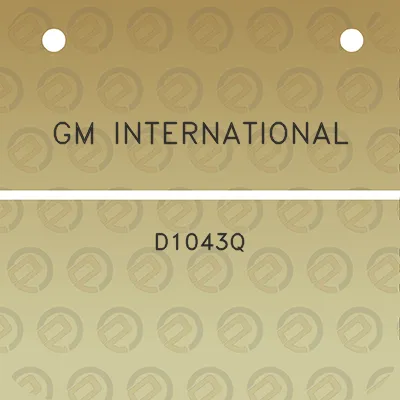 gm-international-d1043q