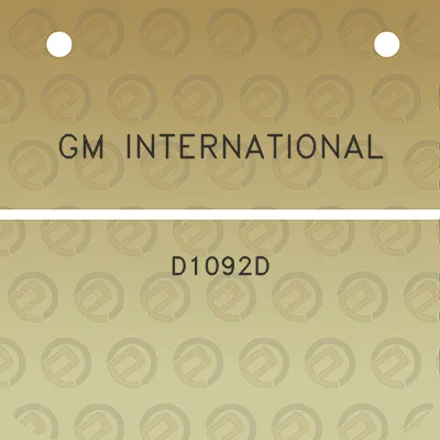 gm-international-d1092d