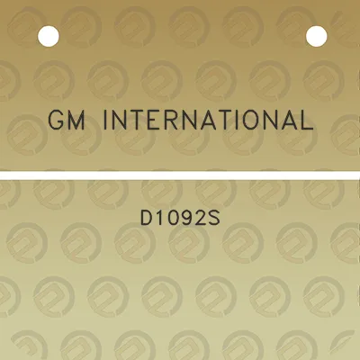 gm-international-d1092s