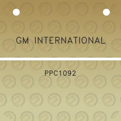 gm-international-ppc1092