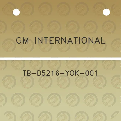 gm-international-tb-d5216-yok-001