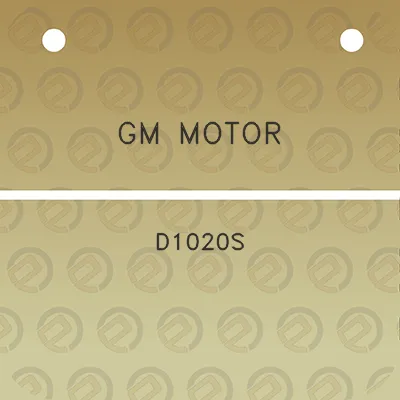 gm-motor-d1020s