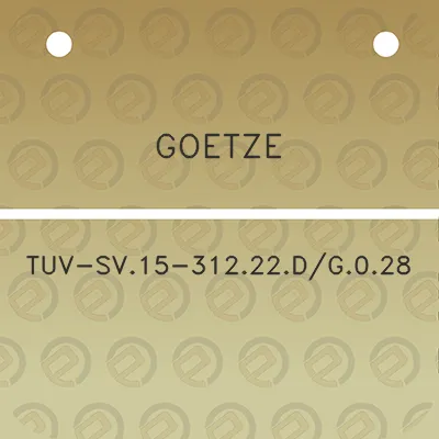 goetze-tuv-sv15-31222dg028