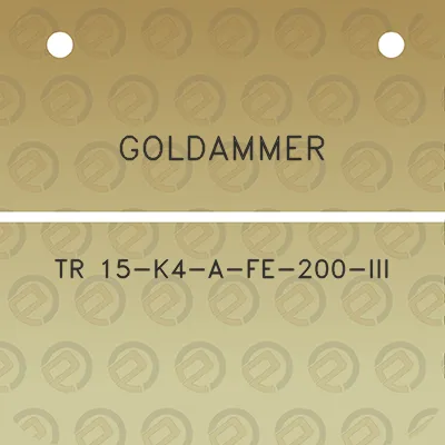 goldammer-tr-15-k4-a-fe-200-iii