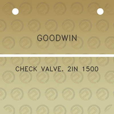 goodwin-check-valve-2in-1500