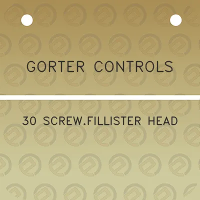 gorter-controls-30-screwfillister-head