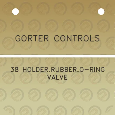 gorter-controls-38-holderrubbero-ring-valve