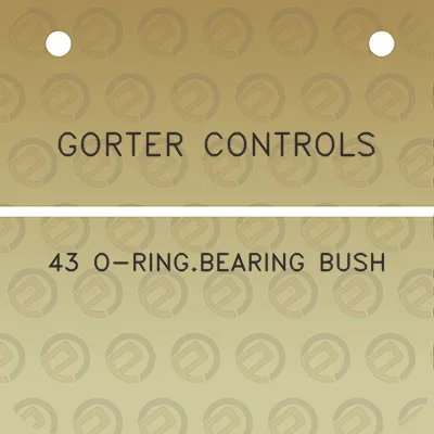 gorter-controls-43-o-ringbearing-bush