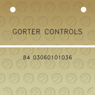 gorter-controls-84-03060101036