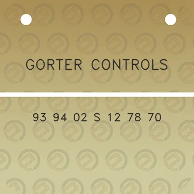 gorter-controls-93-94-02-s-12-78-70