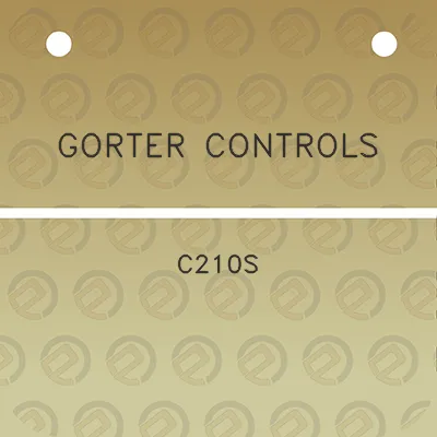 gorter-controls-c210s