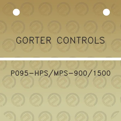 gorter-controls-p095-hpsmps-9001500