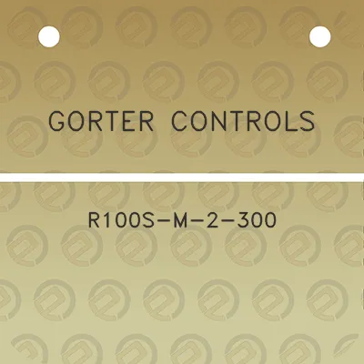 gorter-controls-r100s-m-2-300