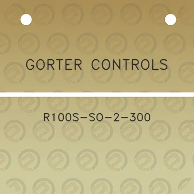 gorter-controls-r100s-so-2-300