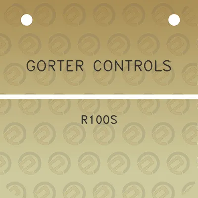 gorter-controls-r100s