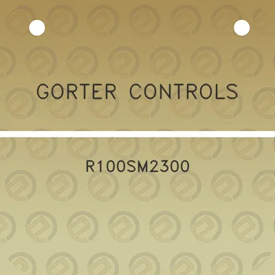 gorter-controls-r100sm2300