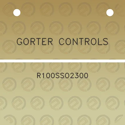 gorter-controls-r100sso2300