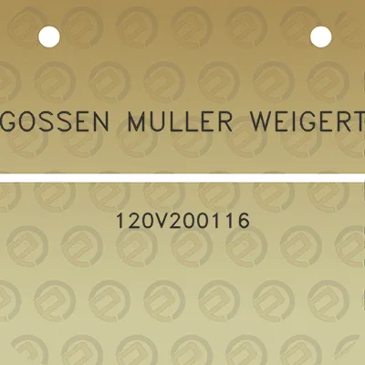 gossen-muller-weigert-120v200116