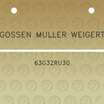 gossen-muller-weigert-63g32ru30