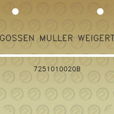 gossen-muller-weigert-7251010020b