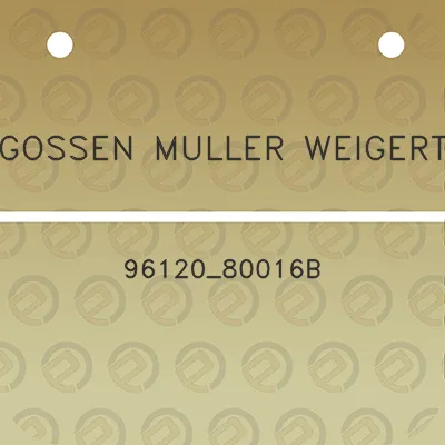 gossen-muller-weigert-96120_80016b