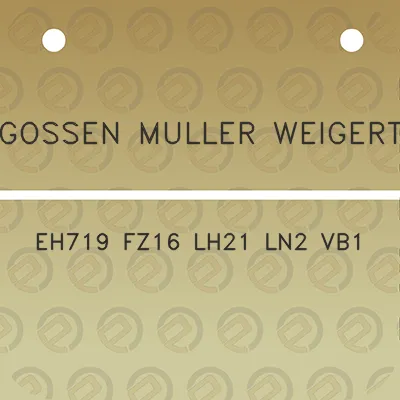 gossen-muller-weigert-eh719-fz16-lh21-ln2-vb1