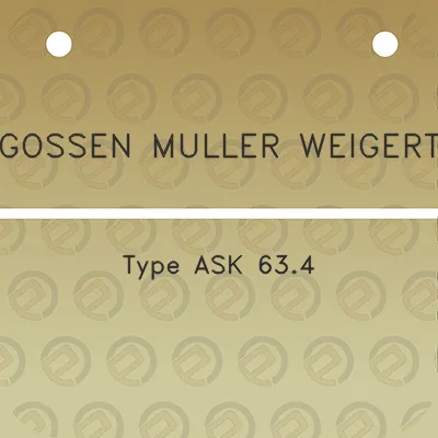 gossen-muller-weigert-type-ask-634