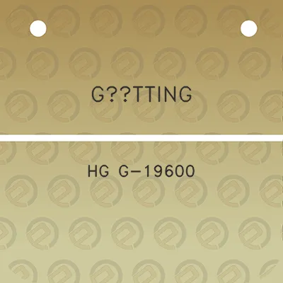 gotting-hg-g-19600