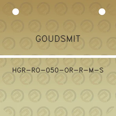 goudsmit-hgr-ro-050-or-r-m-s