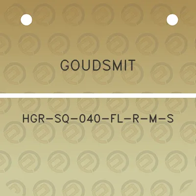 goudsmit-hgr-sq-040-fl-r-m-s