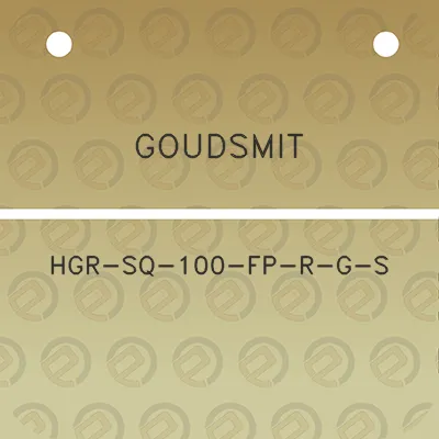 goudsmit-hgr-sq-100-fp-r-g-s