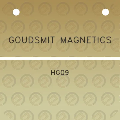 goudsmit-magnetics-hg09