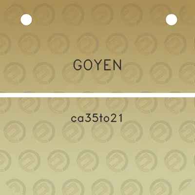 goyen-ca35to21