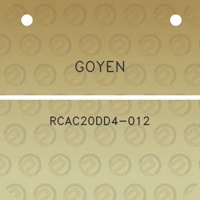 goyen-rcac20dd4-012