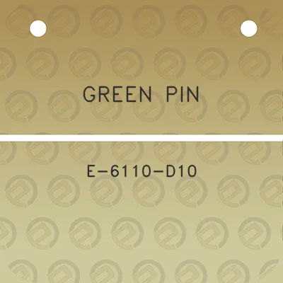 green-pin-e-6110-d10