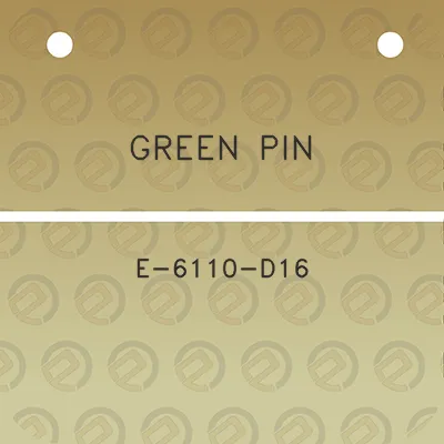 green-pin-e-6110-d16