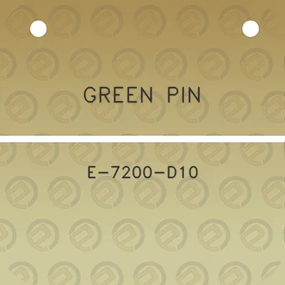 green-pin-e-7200-d10