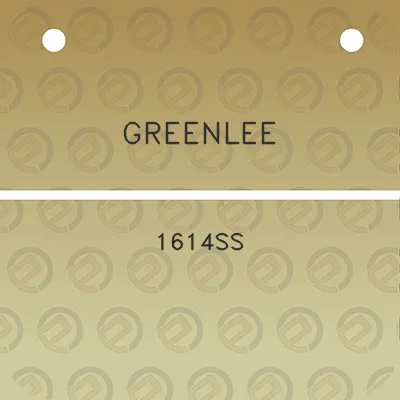 greenlee-1614ss