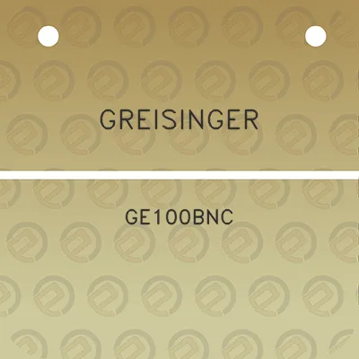 greisinger-ge100bnc