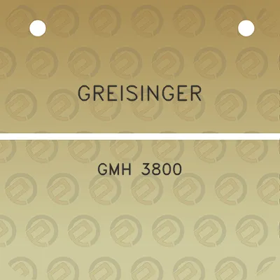 greisinger-gmh-3800