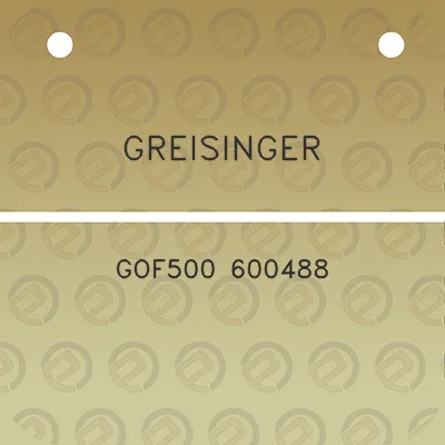 greisinger-gof500-600488