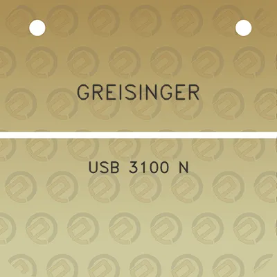 greisinger-usb-3100-n