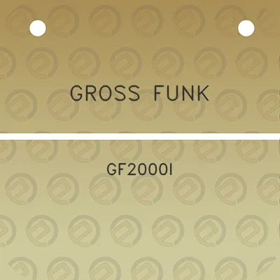 gross-funk-gf2000i