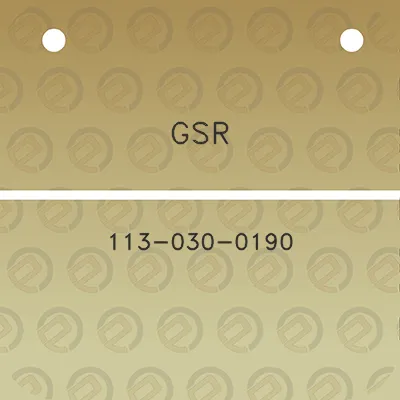 gsr-113-030-0190