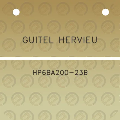 guitel-hervieu-hp6ba200-23b