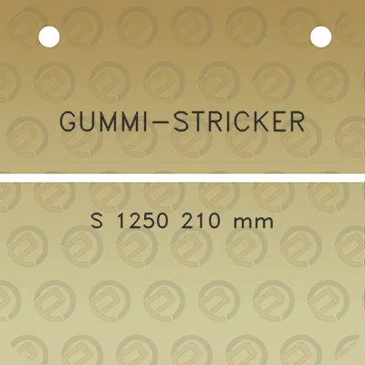 gummi-stricker-s-1250-210-mm